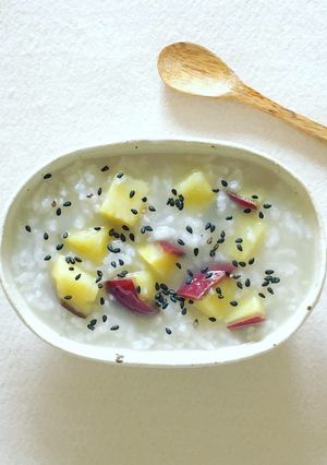 【朝がゆ】さつまいもの薬膳がゆ-レシピのメイン写真