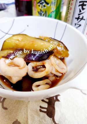 イカとナスのオイスターソース炒め♪-レシピのメイン写真
