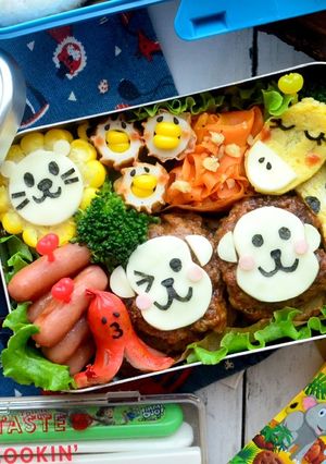 動物園♡zooな遠足弁当♡-レシピのメイン写真