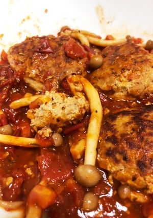 ハンバーグトマトソース-レシピのメイン写真