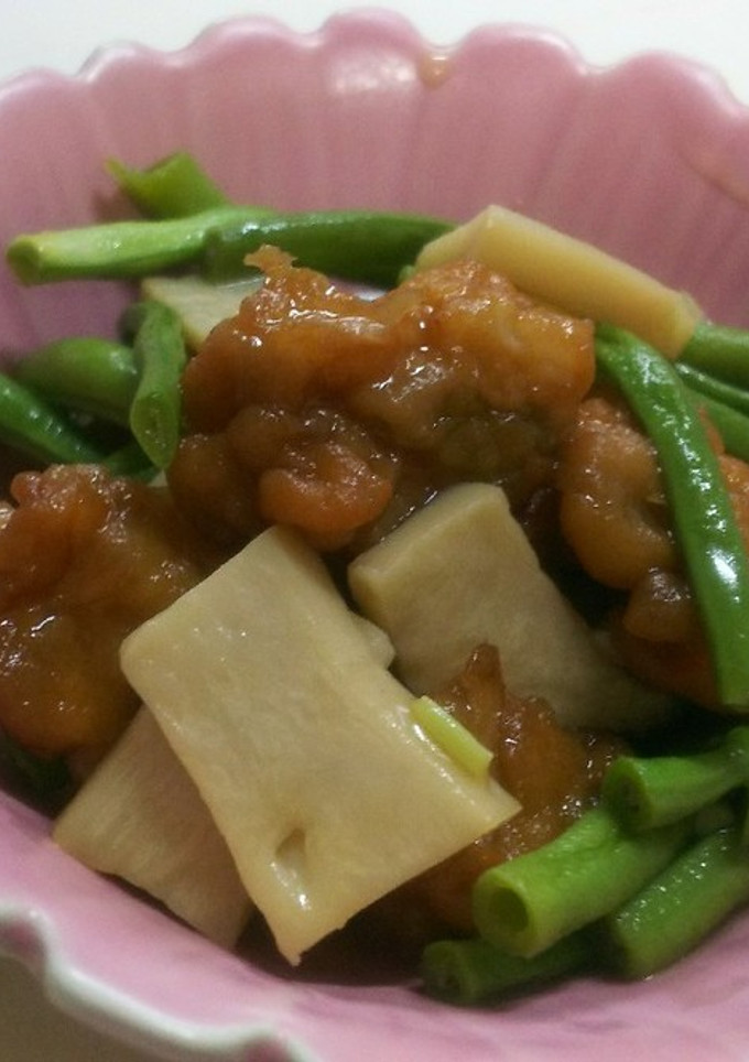 ささげとエリンギとはんぺんの煮物-レシピのメイン写真