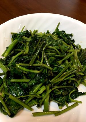 一番簡単な空芯菜の炒め物-レシピのメイン写真