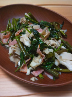 空芯菜と舞茸のソテー-レシピのメイン写真