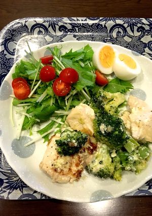 胸肉とブロッコリーのマヨ炒め-レシピのメイン写真
