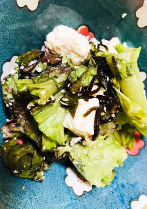 サニーレタスと豆腐のナムルサラダ-レシピのメイン写真