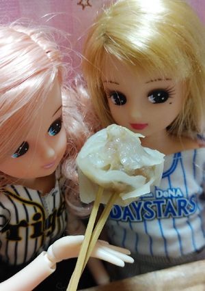リカちゃんサイズ♡野球シリꕤ横浜戦焼売-レシピのメイン写真