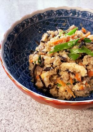 野菜たっぷり！ごま油香る主食おから。-レシピのメイン写真