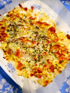 糖質オフ!粉不要☆チキン生地ピザ-レシピのメイン写真