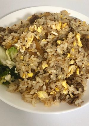 牛丼リメイク 適当チャーハン-レシピのメイン写真
