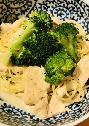 鶏肉と三大ブルーチーズソースのパスタ-レシピのメイン写真