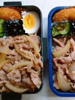 ☆小学生息子と私のお弁当☆-レシピのメイン写真