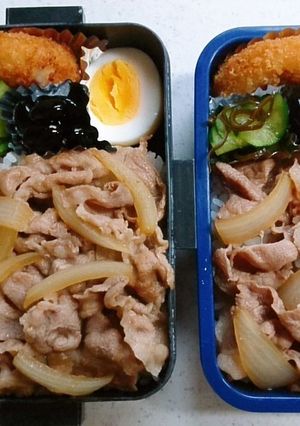 ☆小学生息子と私のお弁当☆-レシピのメイン写真