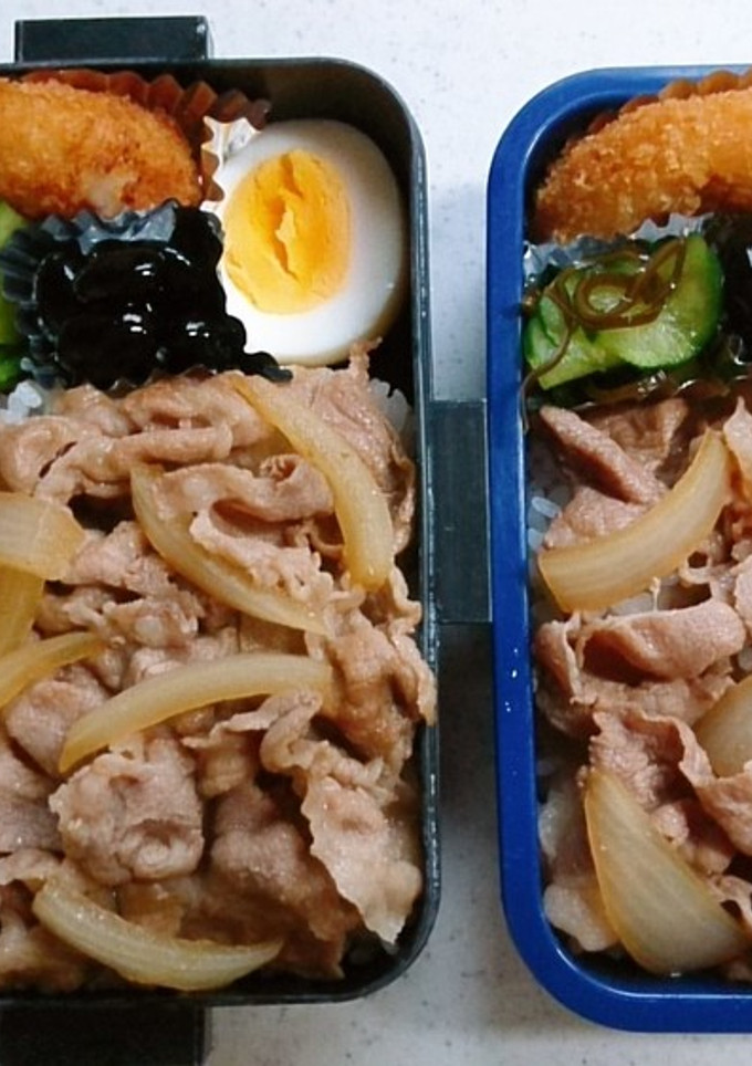 ☆小学生息子と私のお弁当☆-レシピのメイン写真