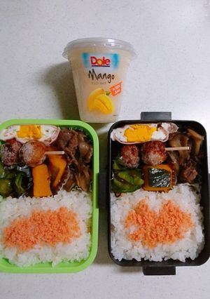 ☆高校生娘と私のお弁当☆96-レシピのメイン写真