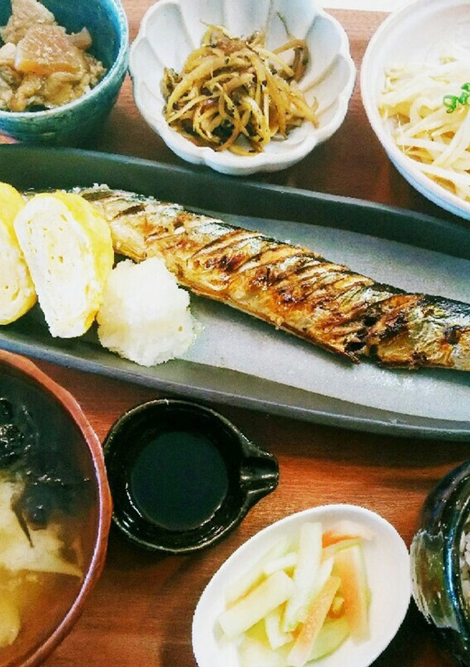 朝ごはん！秋刀魚の塩焼き-レシピのメイン写真
