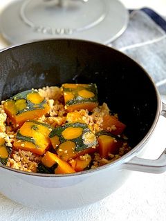 STAUB*ほっくりかぼちゃのそぼろ煮-レシピのメイン写真