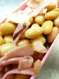 大豆とベーコンの炒め物。-レシピのメイン写真