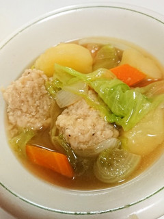 ★ふわふわ鶏団子の野菜スープ-レシピのメイン写真