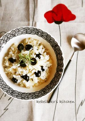 オリーブとローズマリーの炊き込みご飯-レシピのメイン写真