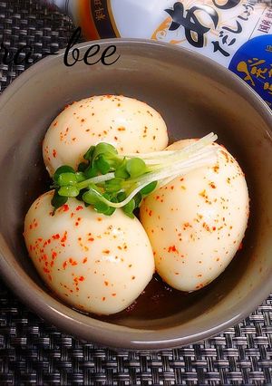 あごだしピリ辛味玉＆漬け汁で簡単浅漬け-レシピのメイン写真