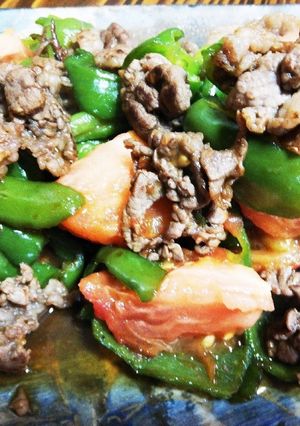 貴女風味で牛肉とピーマンのオイスター炒め-レシピのメイン写真