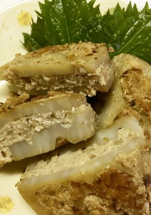 レンコンのはさみ焼き（おから入り）-レシピのメイン写真