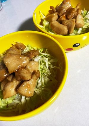 鶏肉の甘照り焼き丼-レシピのメイン写真