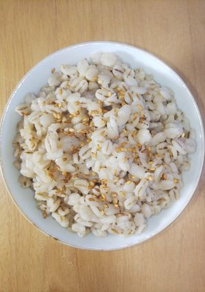 100%押し麦の生姜麦飯-レシピのメイン写真