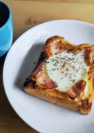 トースターで簡単★ベーコンエッグトースト-レシピのメイン写真