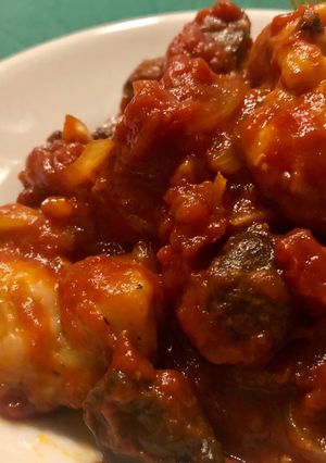 鶏ときのこのオイスタートマト煮-レシピのメイン写真