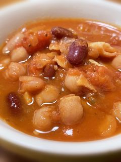 ミックスビーンズのトマトスープ-レシピのメイン写真