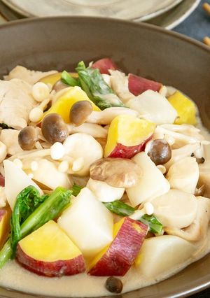 きのこと鶏肉＆根菜のとろ～り煮込み-レシピのメイン写真