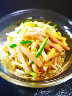 簡単副菜★もやし卵ハム胡瓜で冷やし中華風-レシピのメイン写真