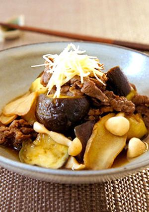 茄子と牛肉の生姜煮-レシピのメイン写真