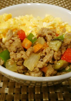 野菜そぼろ丼-レシピのメイン写真