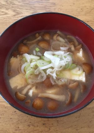 とろりん☆なめこと豆腐のお味噌汁-レシピのメイン写真