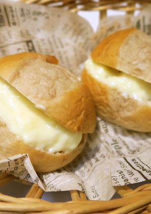 簡単おいしい！ミルキー風味のクリームパン-レシピのメイン写真