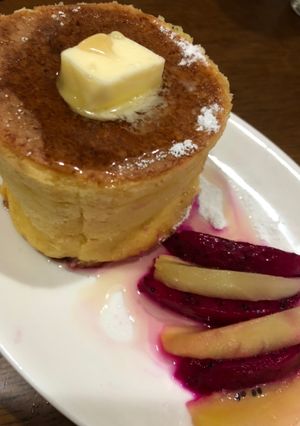 分厚いパンケーキ(ˊᗜˋ)♪-レシピのメイン写真