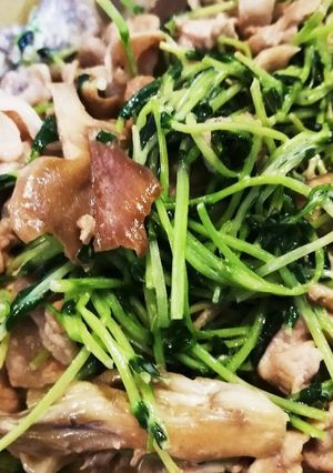 豚肉&豆苗&舞茸の醤油マヨ炒め❤️簡単☆-レシピのメイン写真
