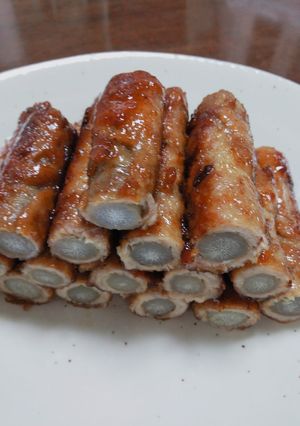 ゴボウ巻き(豚ロースうす切りを使って)-レシピのメイン写真