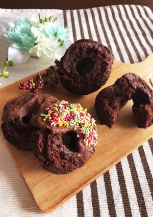 オールドファッションチョコレートドーナツ-レシピのメイン写真