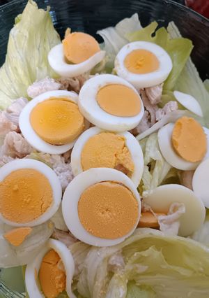 鶏と卵の親子サラダ-レシピのメイン写真