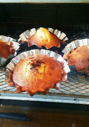 魚焼きグリルで焼いたマドレーヌ-レシピのメイン写真