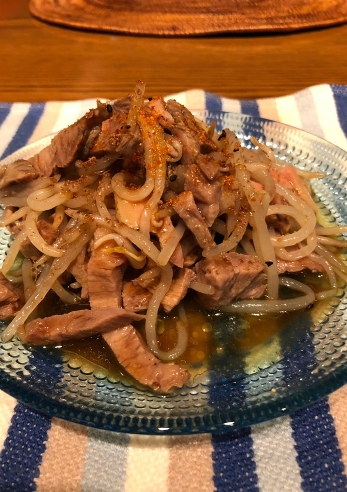 簡単豚肉ともやしのオイスターソース和え-レシピのメイン写真