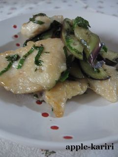 鶏むね肉と茄子のシソ炒め-レシピのメイン写真