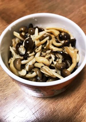レンジで簡単！しめじ塩コンブ お弁当-レシピのメイン写真