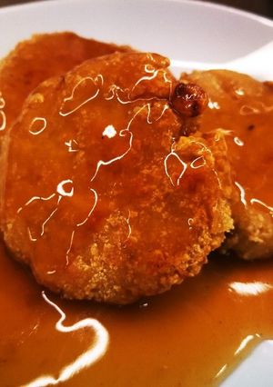 豆腐とツナのナゲット(甘酢あんかけ)-レシピのメイン写真