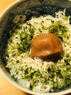 梅干し&しらすのお粥-レシピのメイン写真