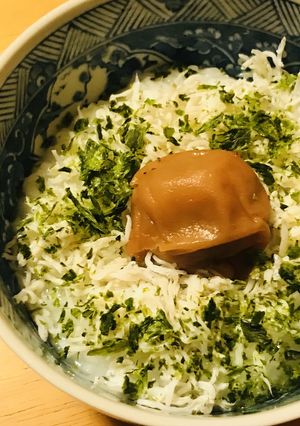 梅干し＆しらすのお粥-レシピのメイン写真
