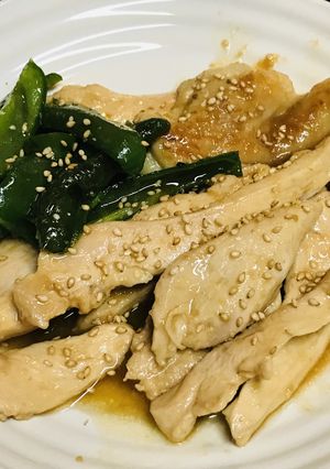 鶏むね肉の薄切り生姜焼き-レシピのメイン写真